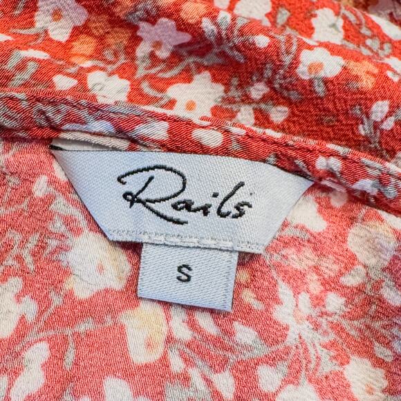 Rails Audrina Midi Dress in Red Ditsy, Feminine, Sleeveless, Women's Small - Picture 11 of 13